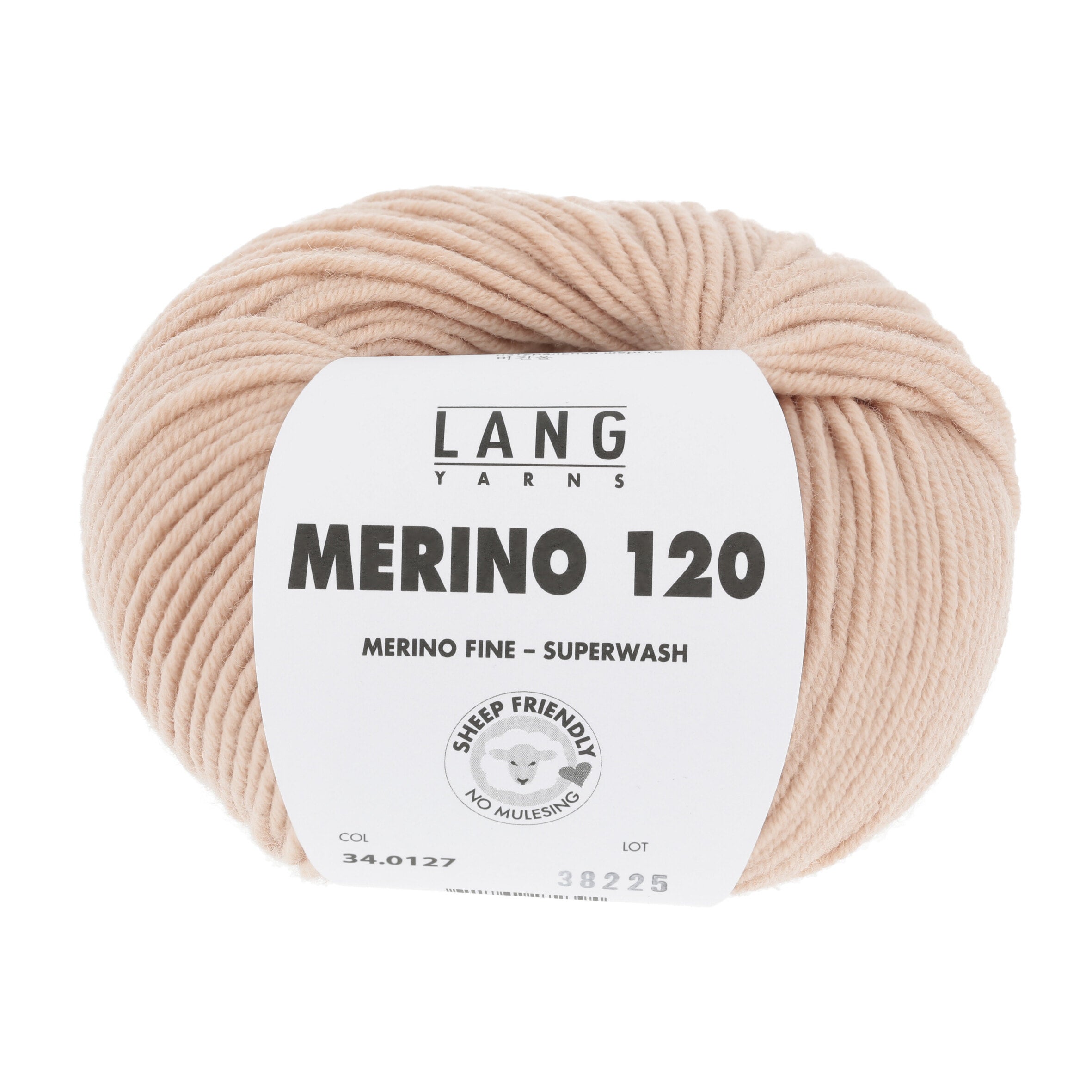 Lang Yarns Merino 120 214 Lemon Yellow