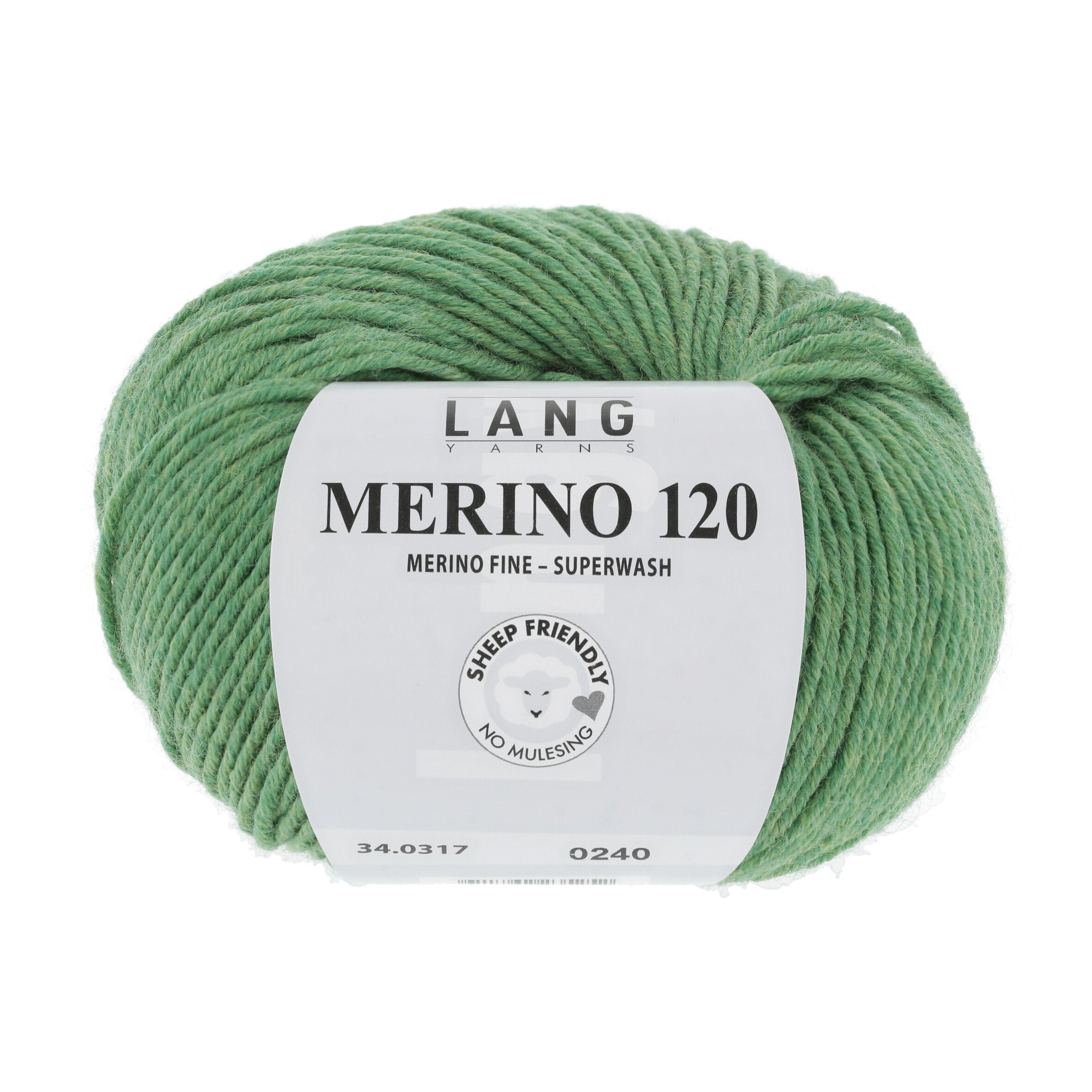 Lang Yarns Merino 120 498 Dark Forest Green
