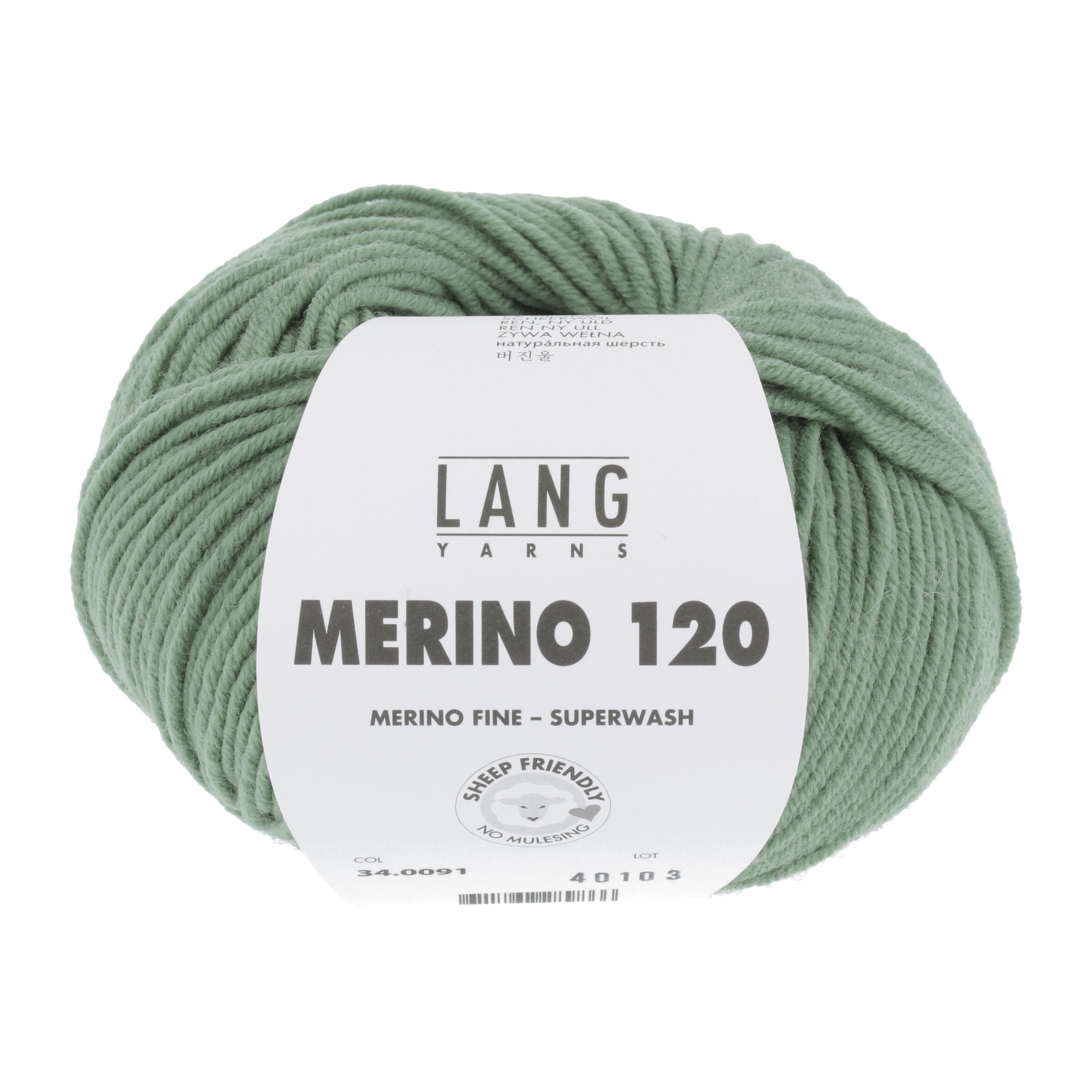 Lang Yarns Merino 120 198 Light Green